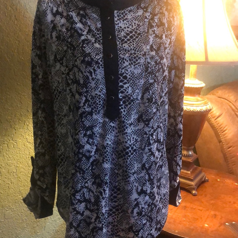 Snake print blouse by Notations